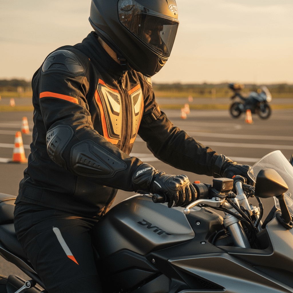 Istruttori con partecipanti durante l'addestramento in pista